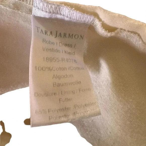 Tara Jarmon Stripey Midi Dress V-neck Colorful Rainbow Stripes Size 38 RTR - Picture 10 of 13